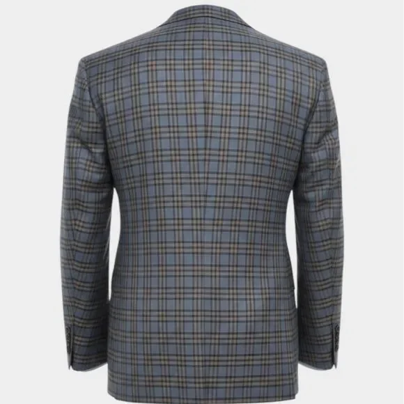 Corporate image TOM JAMES Mens Blazer Sport Coat 2-Button Jacket 46R Blue Wool